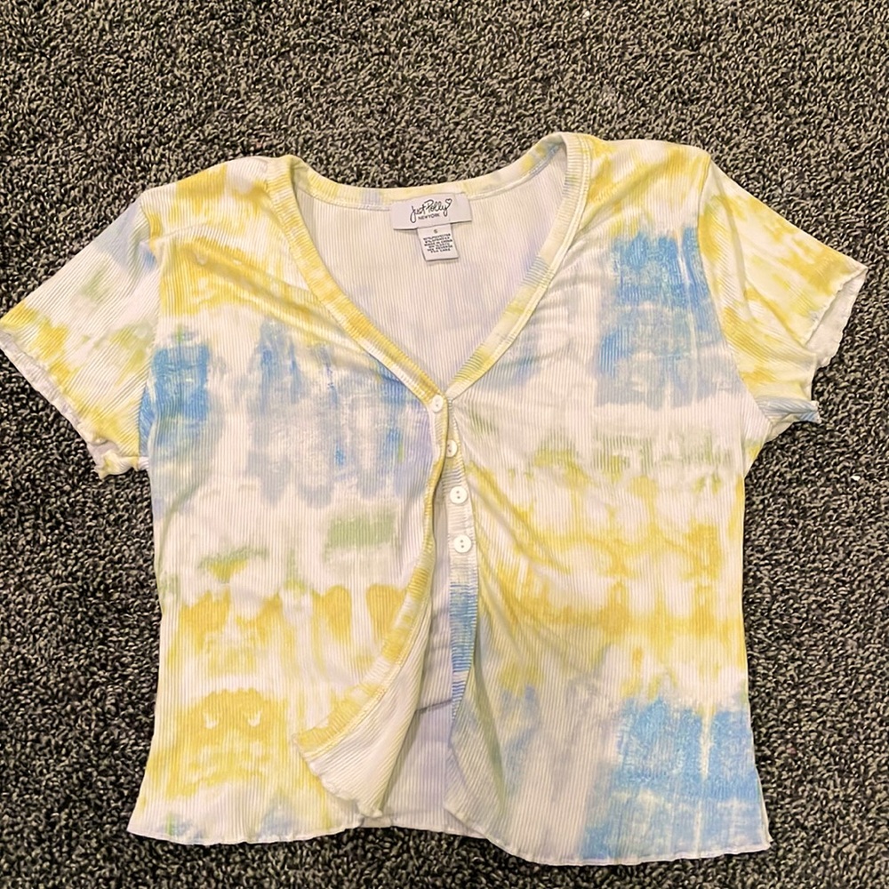 Ribbed Tye Dye Crop Top